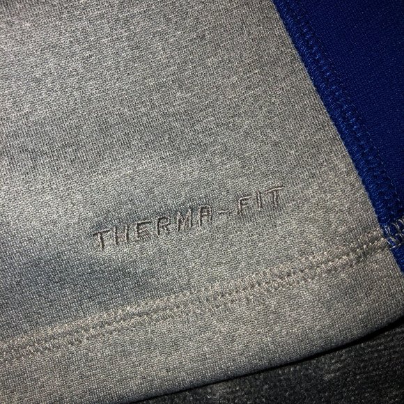Gray/Blue Nike Therma-Fit Pullover Hoodie - Size XS - Picture 5 of 6